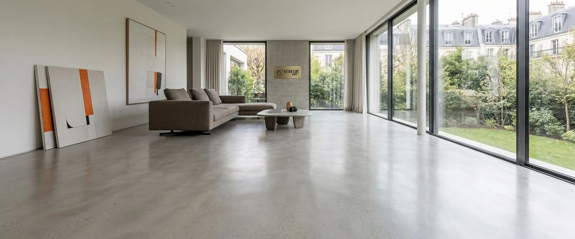Béton ciré à Évry-Courcouronnes